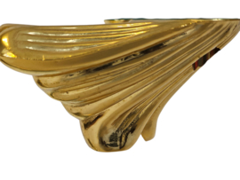 Bijzettafel - Hollywood Regency style - verguld - messing - 70's
