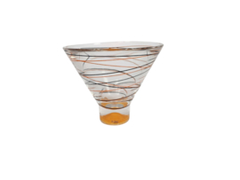 Nybro - Zweden - Handmade - slingervaas - glas - kristal - 1990's
