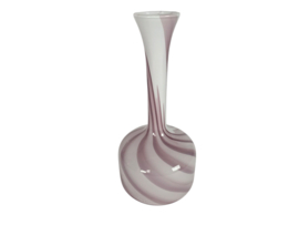Empoli glas - AV Hand - opaline - mondgeblazen - 50's - gevlamd - swirl -