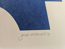 Gerrit Westerveld - 'Alpha en Omega' - zeefdruk -  1990