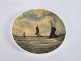 Sijfert Theodorus Portegies (1881- 1959) - Handbeschilderd - Oud Castricum - Zeegezicht - Tichelaar - 1909