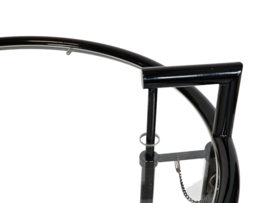 Design Side table - Eileen Gray stijl -  metaal - glas - 80s