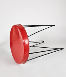 Seggiolina Krukje -  Pilastro design by Tjerk Reijenga -  Amsterdam Nederland - 1950s - Hairpin tripod stool -  hocker