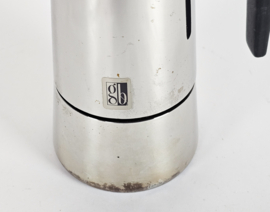 GB - Guido Bergna voor DE - Percolator - Espressomaker - RVS - Italie - 80s