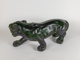 Panter - kunsthars - keramiek -  beeld  - polyresin - 2000