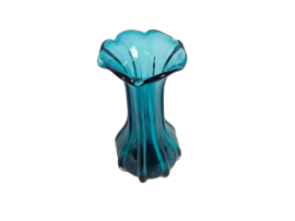 Murano - vaas - aqua blauw - Italie - 3e kwart 20e eeuw