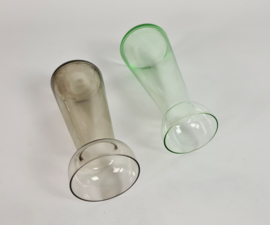 Leerdam glas - Copier - Hyacint glazen (2) - annagroen - rookglas - 1933
