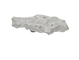 Walther glass - Jolanda Prinsen - unieke zware schaal - helder glas - 2000