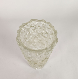 Georgshutte - 'ice glass' - cilinderglas - West-Germany - 1960's