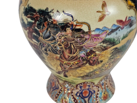 Satsuma - deksel vaas -  cloisonné - porselein - 3e kwart 20e eeuw