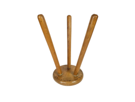 Krukje - Driepoot - Melkkrukje - Tabouret - Charlotte Perriand stijl - hout - 60's