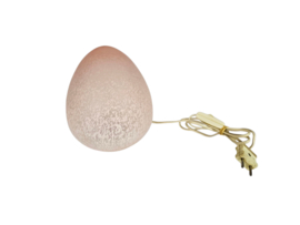 W.L.P. verlichting - Duitsland - Egg lamp - gemarmerd glas - 80's