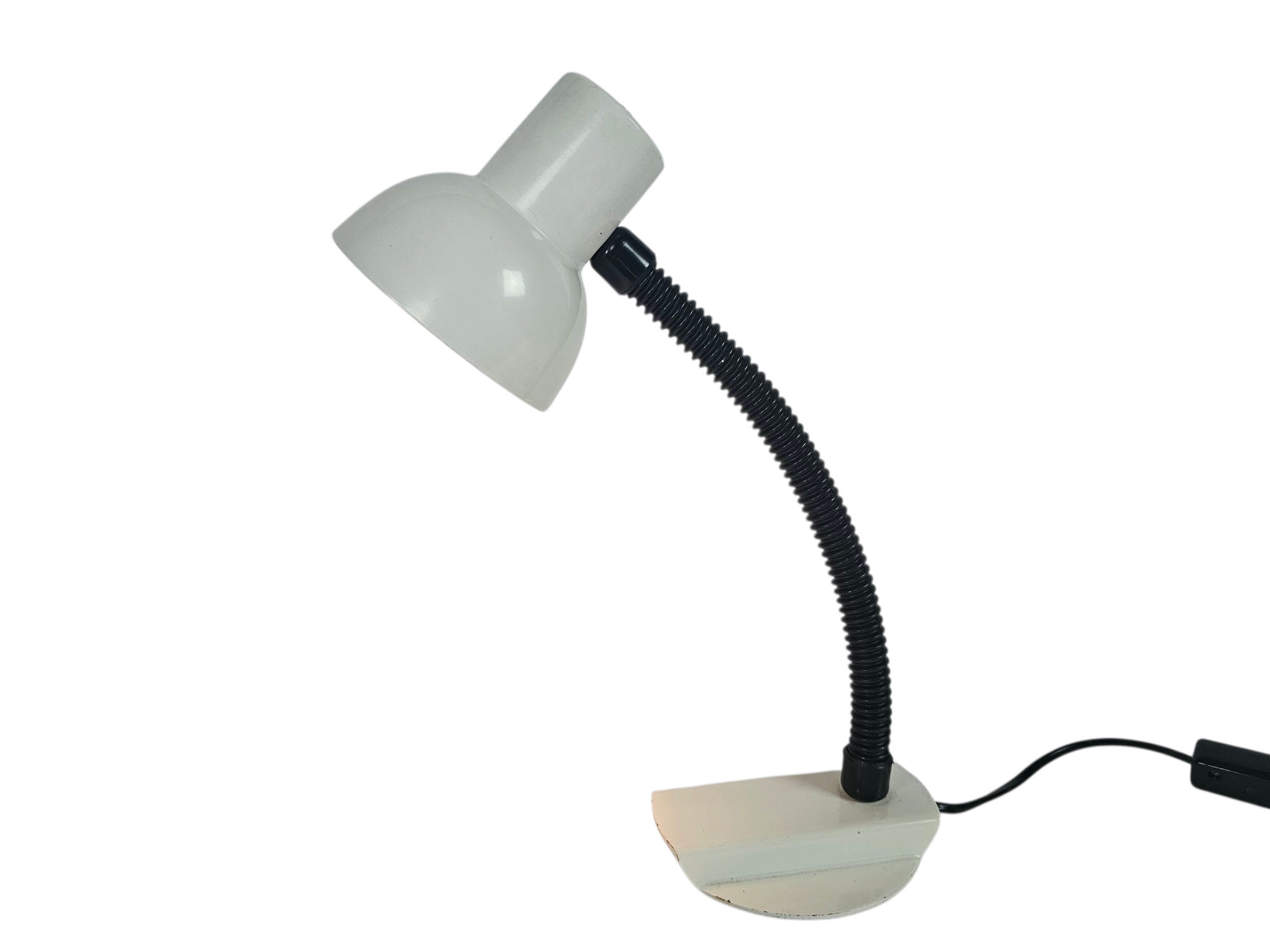 Hala Zeist - bureaulamp - model 703 - flexibele hals - wit - 70's