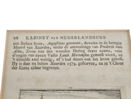 Kopergravure - Poort tot Montfoort- Abraham Rademaker - 18e eeuw