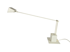 Hala Zeist - bureaulamp - telescoop lamp - wit - verstelbaar - 80's