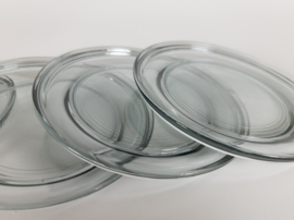 Leerdam glas - Andries Copier - model Circula - geperst glas - bordjes -  1953
