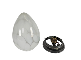 Gispen - plafonniere - gemarmerd glas  - 3e kwart 20e eeuw