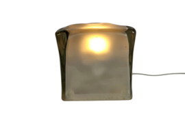 Ikea - Kubuslamp - Iviken -  ijsklontje - frosted glass - model B002 - 1990's
