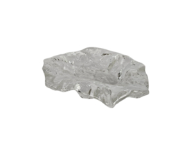 Walther glass - Jolanda Prinsen - unieke zware schaal - helder glas - 2000
