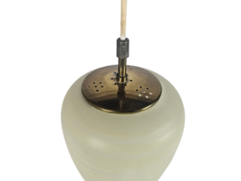 Stilnovo stijl  - attr. Bruno Chiarini - pendant - messing - opaalglas - Italie - 60's