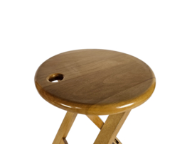 Adrian Reed for Princes design Works - 'Suzy' stool - gelakt beukenhout - 80's
