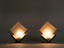 Leucos - Murano - wandlampen (2) set  - Murano glas - metaal - 1960's
