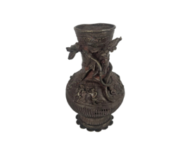 Tibet - brons - 'Dragon' - Mythische figuren  - vaas -  20e eeuw