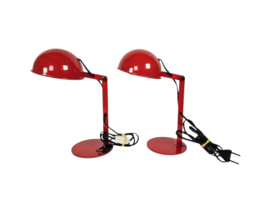 Mid Century - industrieel - bureau/tafellampjes (2) - Italie - 70's