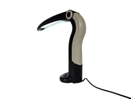 Toekan tafellamp - pop art - design H.T. Huang - zwart/wit -  80's