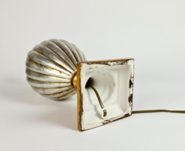 Tafellamp - Bureaulamp - Made in Italy  - goud - zilver - Hollywood Regency stijl - 90's