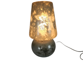 Riviera Maison - tafellamp - glas - 'mushroom lamp' - Hollywood Regency - 2000