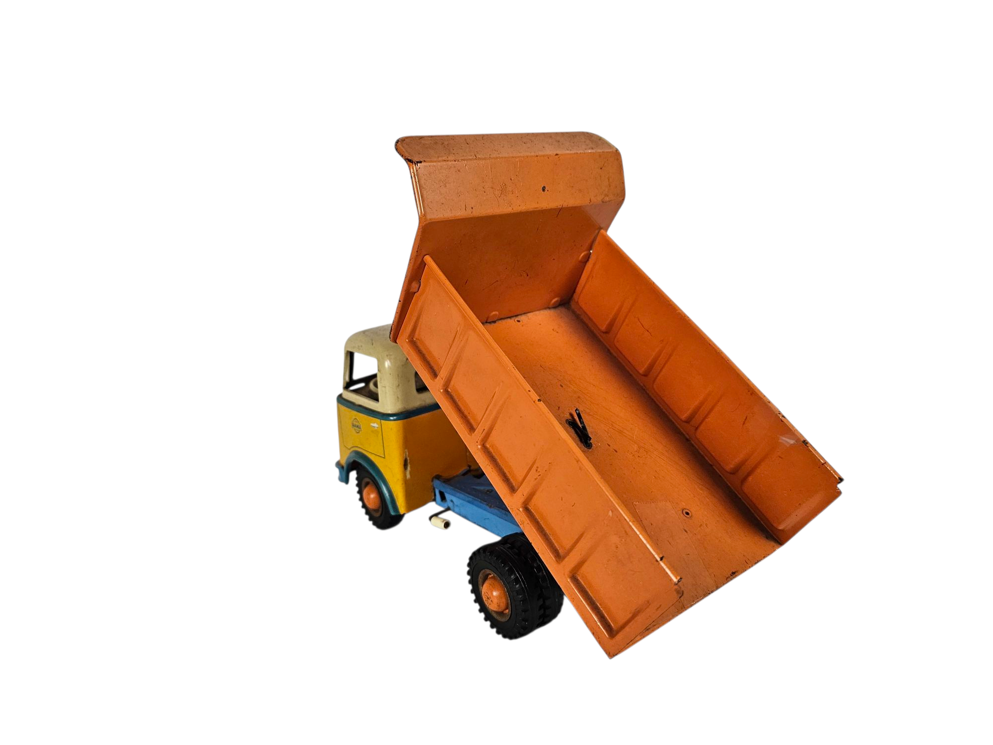 GAMA - blikken speelgoed - hydraulische  dump truck -  Germany - 1950-1959 -