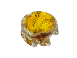 Josef Hospodska - Tsjechië - glasdesign - twisted vase  - Chribska glassworks - 60's