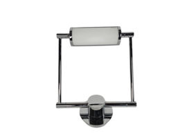 Studio Italia design - wandlamp - chroom - glas - Italie - 90's