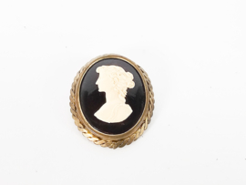 Cameo Broche - Vintage - Buste - handgesneden - 1950's