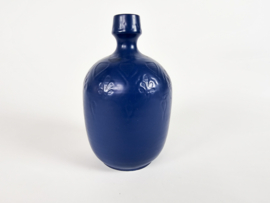 Potterie De Olde Kruyk - Milsbeek  - flesvaas - blauw - gesigneerd -  1927-2016