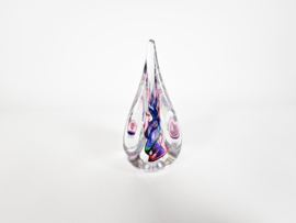 Adam Jablonski - paperweight - 'Teardrop'  - Made in Poland - 3e kwart 20e eeuw