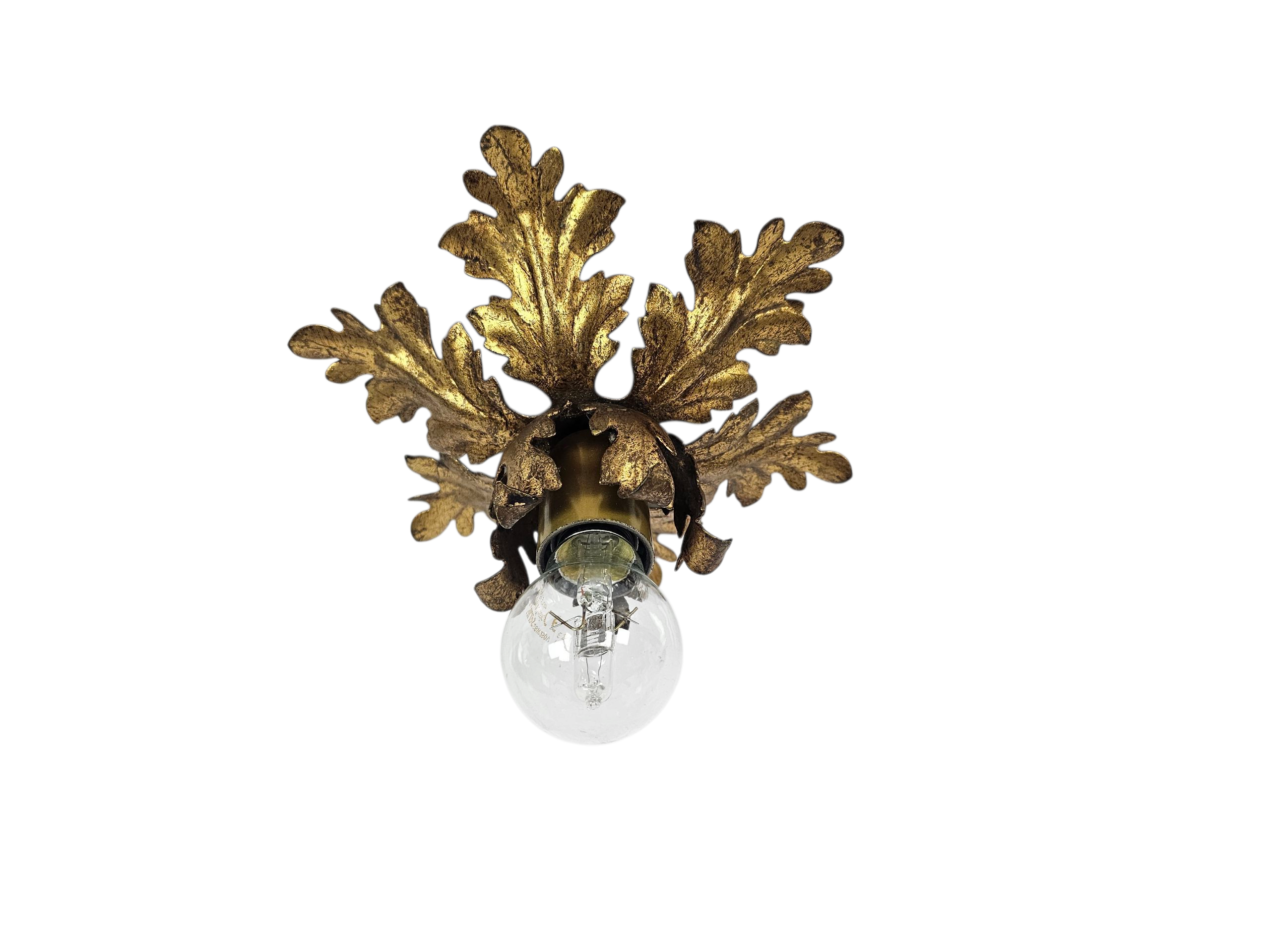 Studio  Banci Firenze - applique - plafondlamp - goudkleurig - Italie - 70's