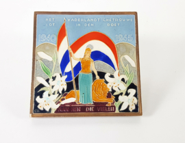 Dutch design - Westraven Utrecht - cloisonné tegel - 1940 - 1945