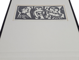 Eugène FIDLER (1910-1990) - Lino gravure originale - 'Pour Eugene Fidler' - 6/100