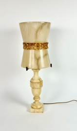Pegasan - Alabast - natuursteen - tafellamp - vloerlamp - Spanje  - XL lamp - 1970