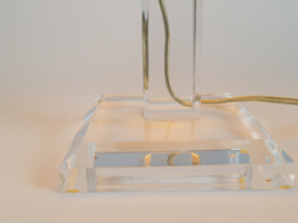 Lucite - vintage tafellamp - plexiglas - Hollywood Regency - Duitsland - 70's
