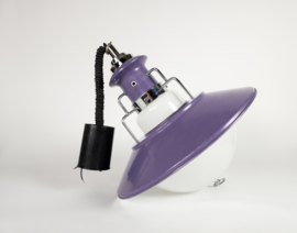 Brevettato - Space Age - hanglamp - opaalglas - metaal - Italie - 70's