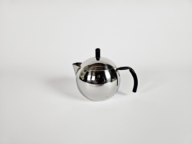 Tracanzan Alfa - 'Pallina' - Inox 18/10 - thee/koffiekannetje - Made in Italy - chroom - 60's