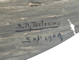 Sijfert Theodorus Portegies (1881- 1959) - Handbeschilderd - Oud Castricum - Zeegezicht - Tichelaar - 1909