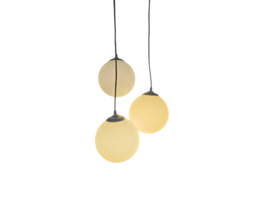 Woja stijl - Cascade Space Age verlichting - opaline - 1970's