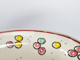 SMF Schramberg - Eva Zeisel - majolica - aardewerk - botervloot - fruitschaal - 2e kwart 20e eeuw