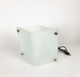 Lumi Moda Italia - tafellamp - gesatineerd glas - postmodern - 80's