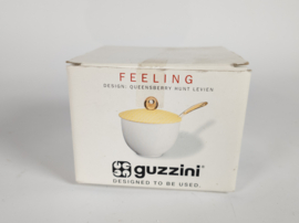 Guzzini - Made in Italy - plastic design - porselein - design Queensberry Hunt Levien  - suikerpot met lepel - 2000