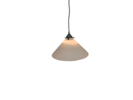 Bankierslamp - Schoemakerslamp - opaline glas - 80's